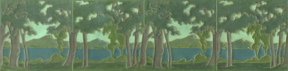 Rookwood Pottery - Outline Trees and Lake