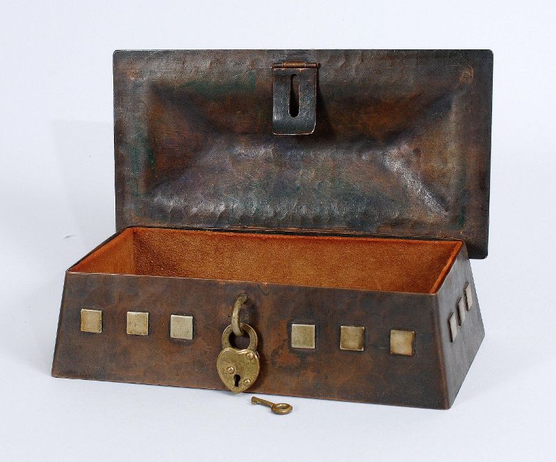 Roycroft - Hammered Copper Jewel Box