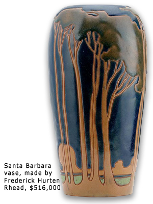 Record breaking bid for Frederic Hurten Rhead Vase