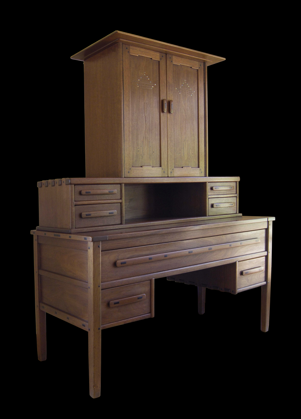 Greene & Greene, vanity, circa 1908, produced in the workshop of John and Peter Hall, Pasadena, Calif.