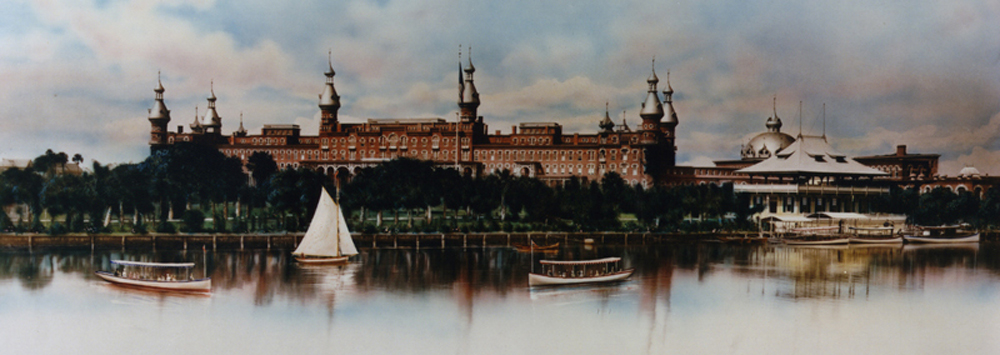 Tampa Bay Hotel as pictured in an 1893 advertisement. Now the Henry B. Plant Museum.