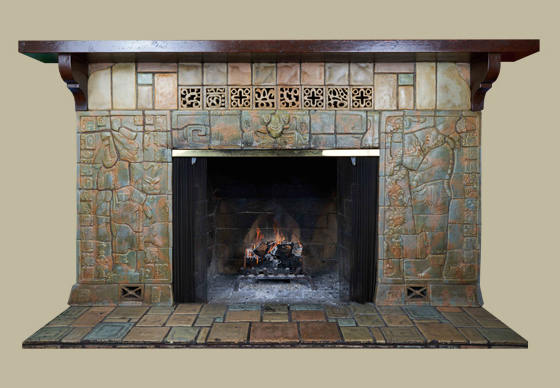 Calco Mayan Fireplace