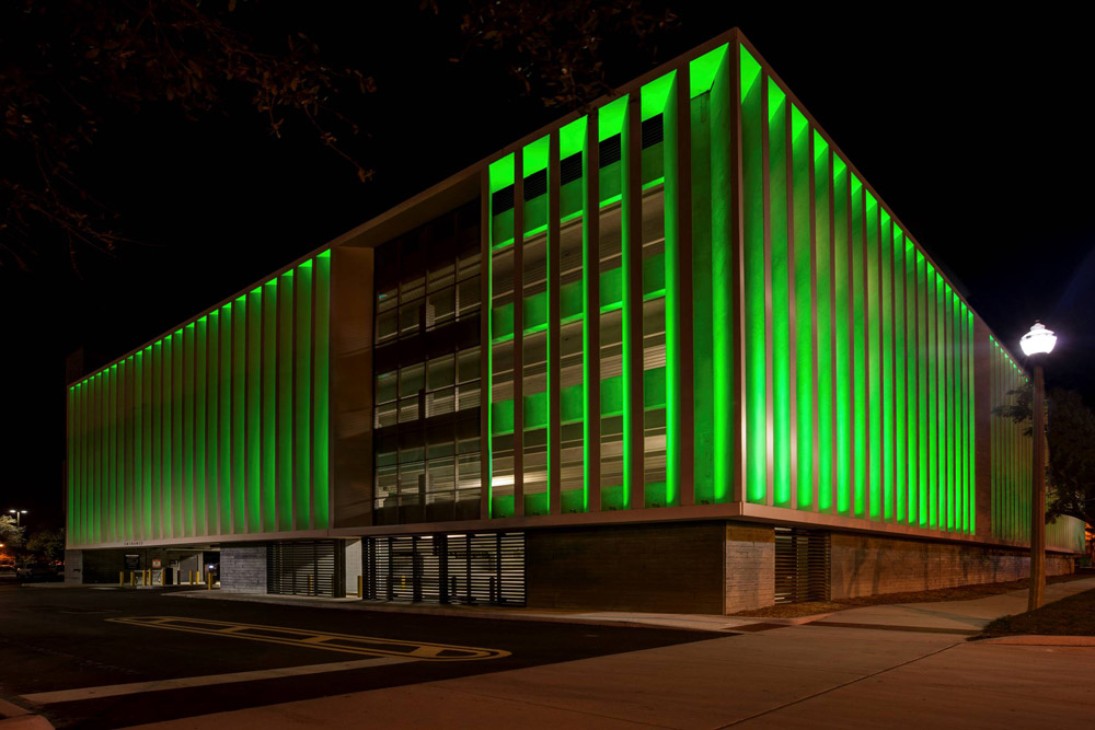 MAACM Parking Garage - St. Patrick's Day Colors