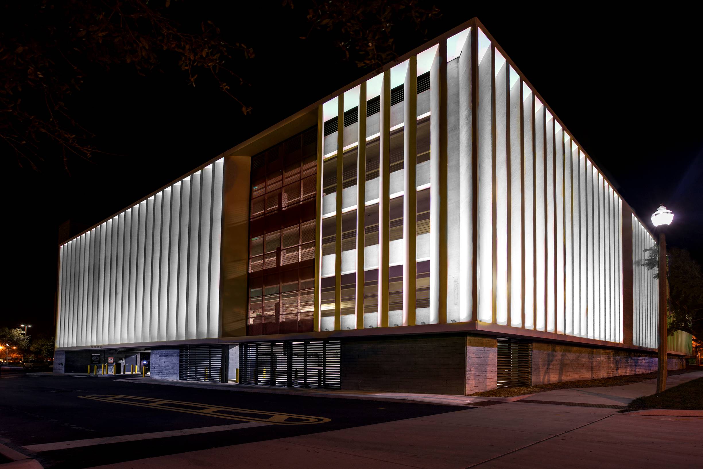 MAACM Parking Garage - White Lighting