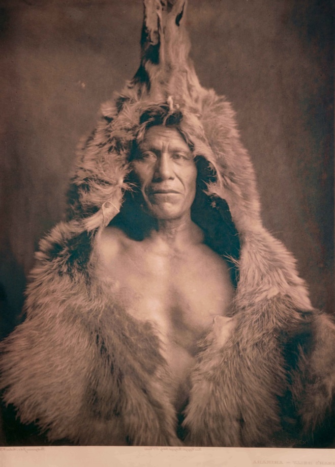 Photogravure plate of Bear's Belly by Edward S. Curtis