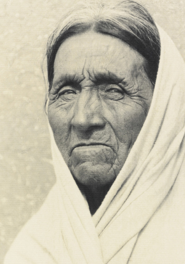 Ansel Adams' Taos Pueblo - Plate IX - Old Man of Taos