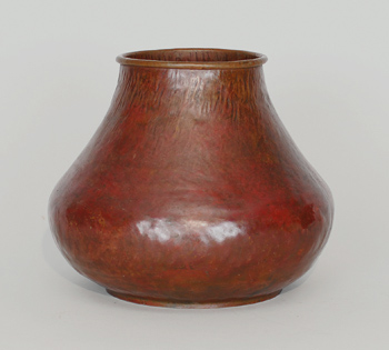 Hammered copper vase by Dirk van Erp Hammered copper vase by Dirk van Erp
